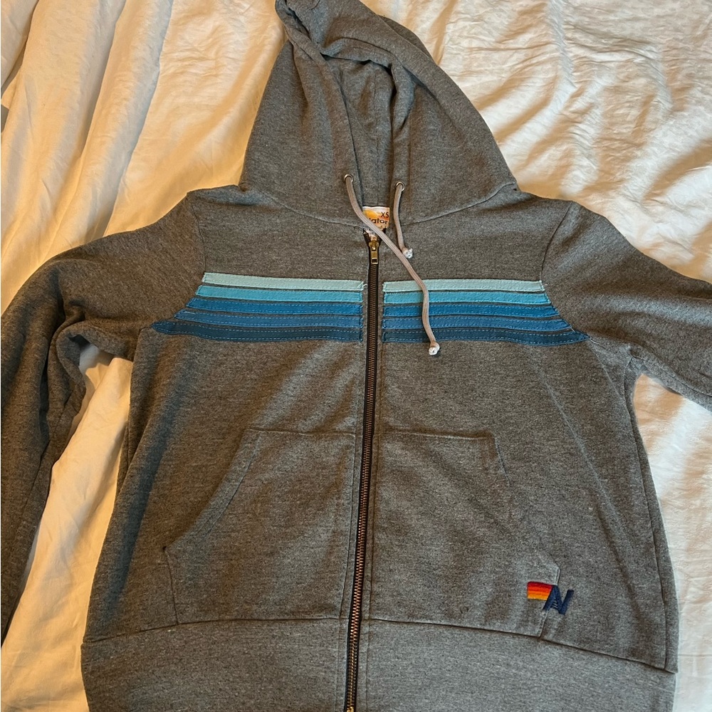 Aviator Nation Striped Hoodie